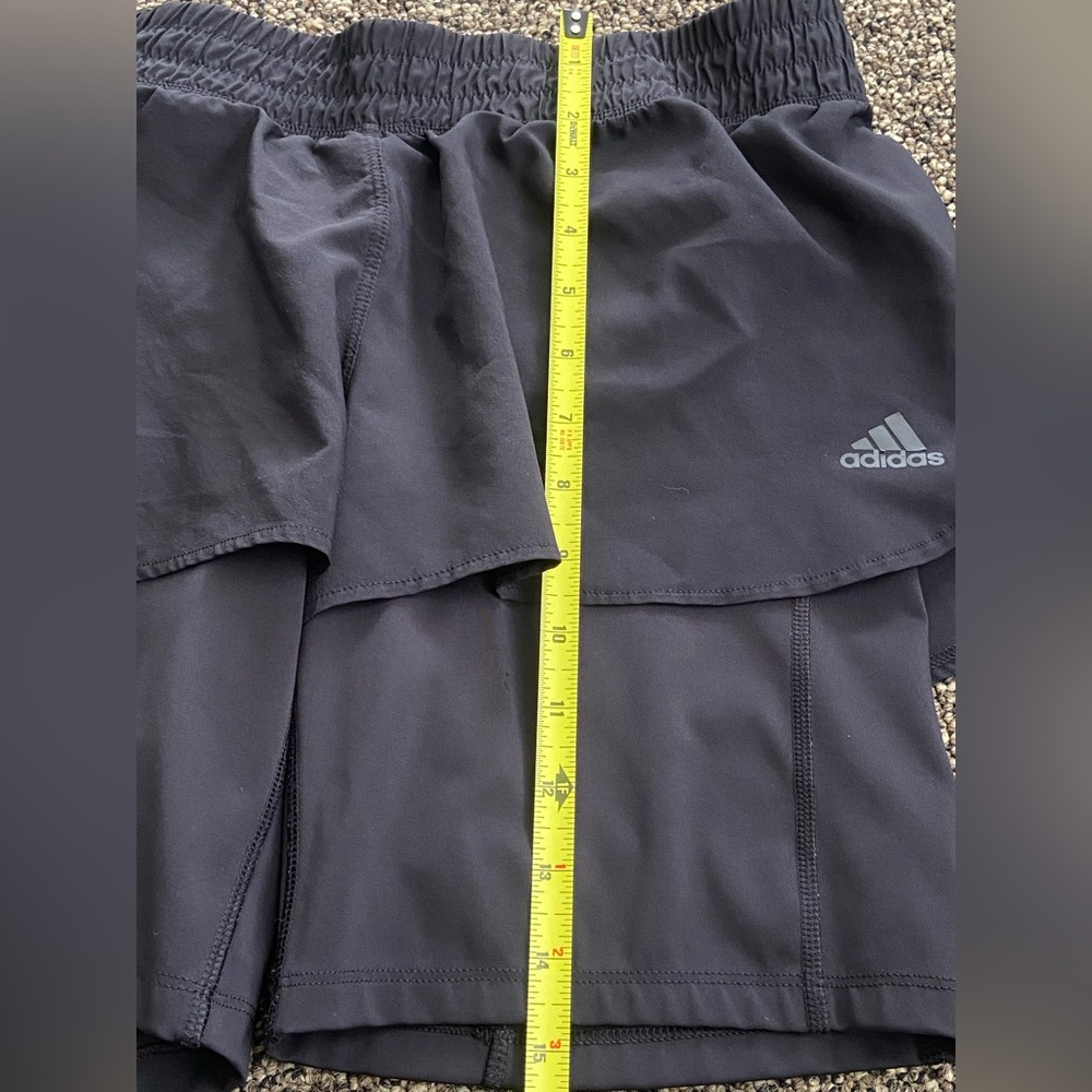 adidas Navy 2-in-1 Active Skort with Compression Shorts, size:M - Picture 5 of 12